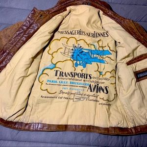 Mirage Aviation Leather Jacket Vintage